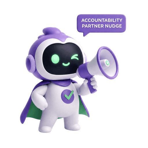 Vouchy with megaphone for nudges and burns